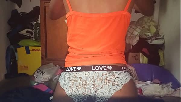 Blonde cutie flaunts her lace thong – I found her on Kinkydates.net